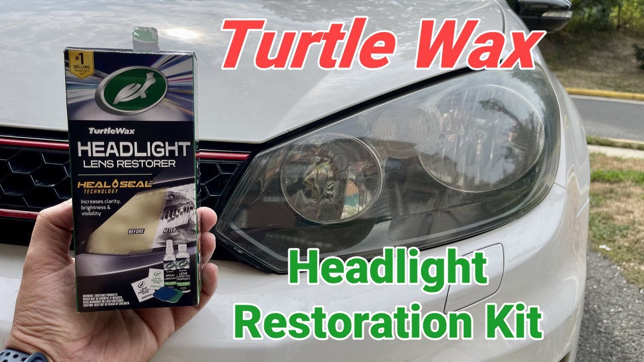 How to use turtle wax headlight lens restorer?